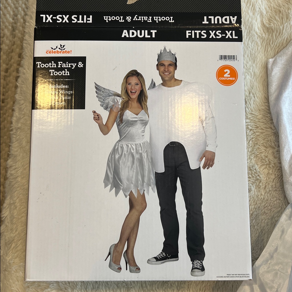 Tooth Fairy And Tooth Costumes Fits XsXl